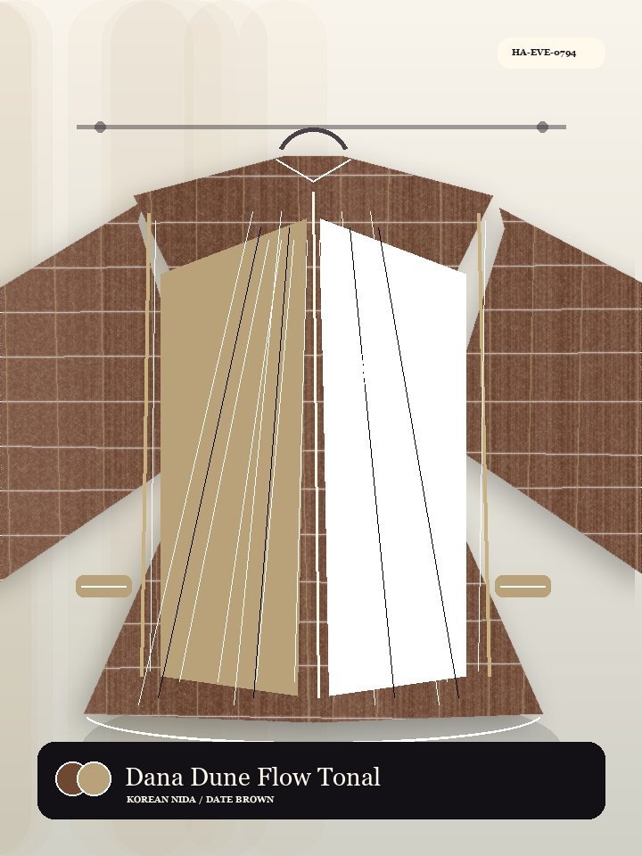 Dana Dune Flow Tonal Piping Oasis Abaya