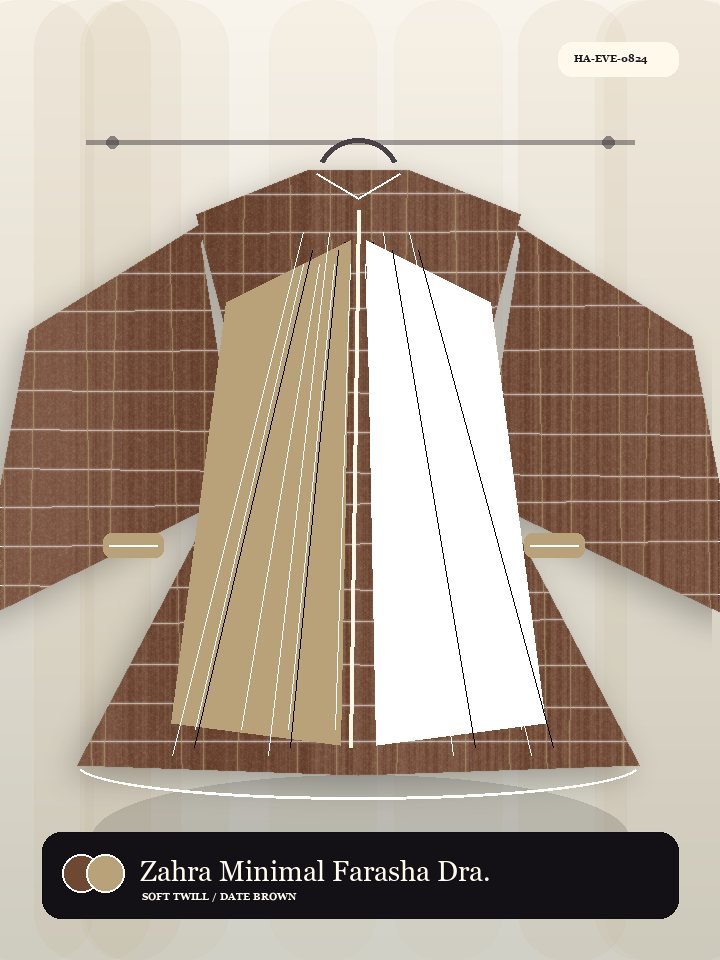 Zahra Minimal Farasha Drape Signature Abaya