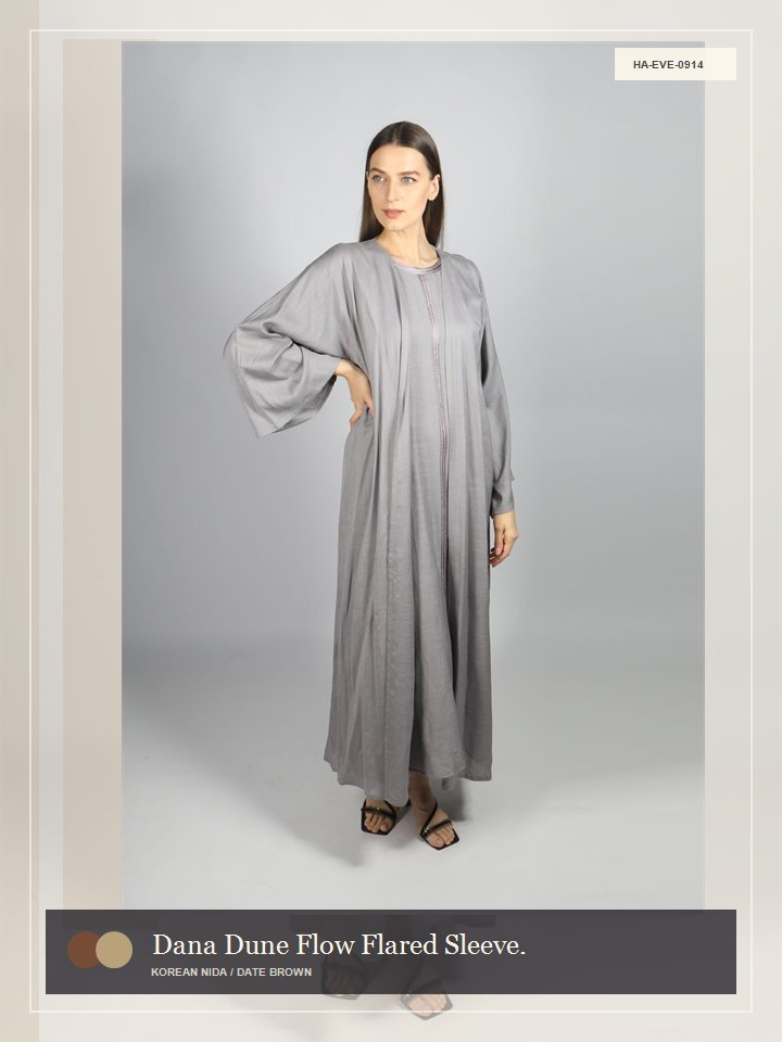Dana Dune Flow Flared Sleeve Modern Abaya