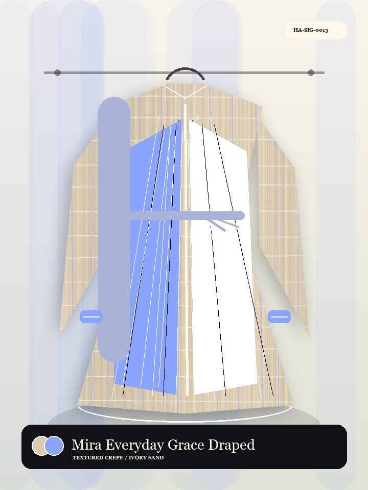 Mira Everyday Grace Draped Pocket Modern Abaya