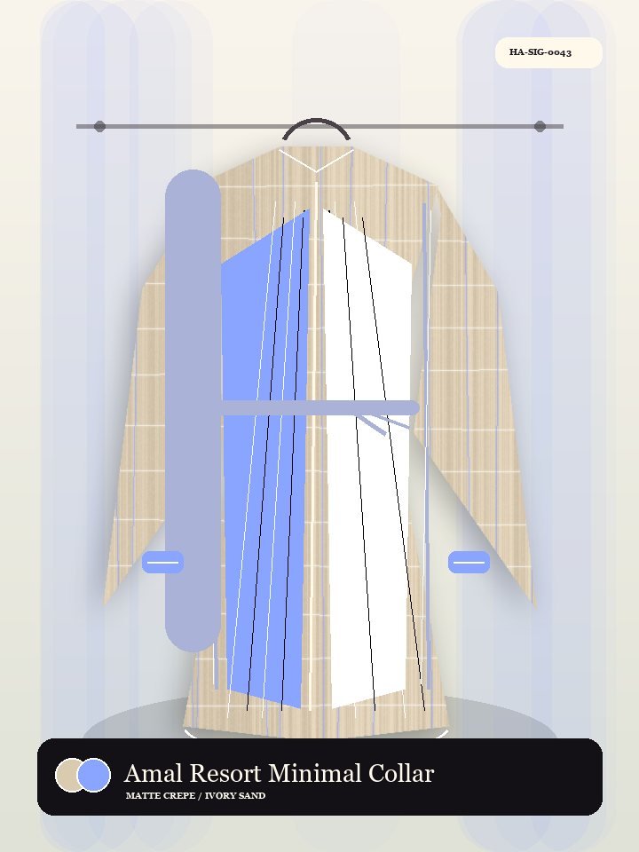 Amal Resort Minimal Collar Serene Abaya