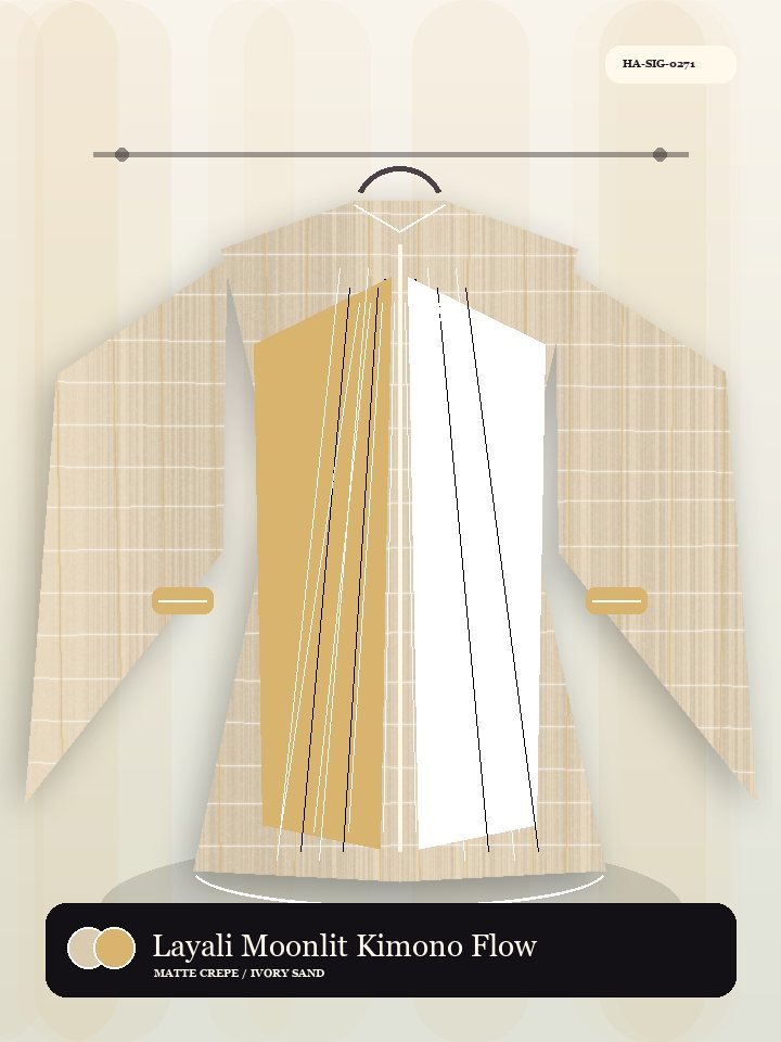 Layali Moonlit Kimono Flow Velvet Abaya