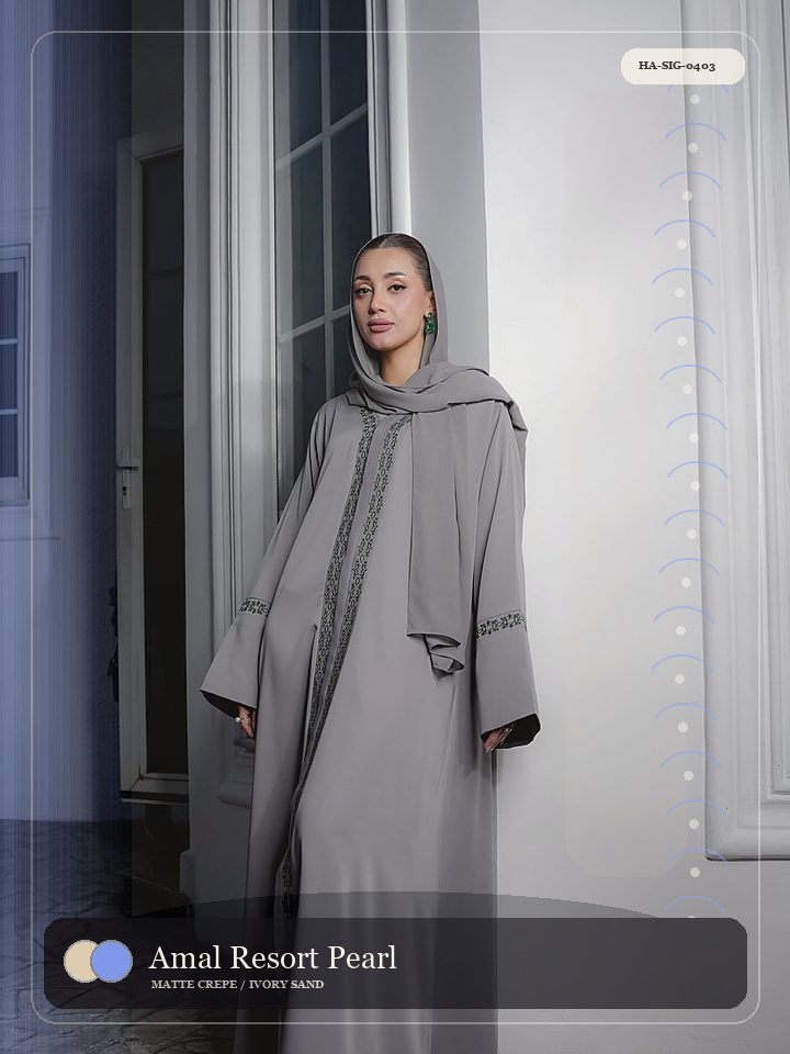 Amal Resort Pearl Cuff Oasis Abaya
