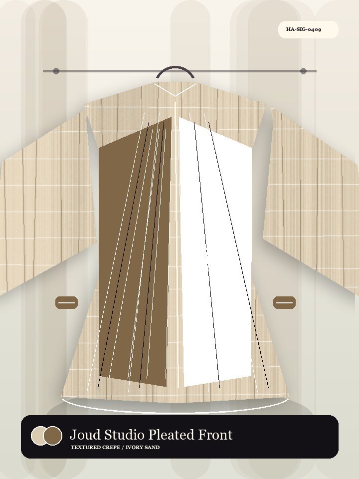 Joud Studio Pleated Front Royal Abaya