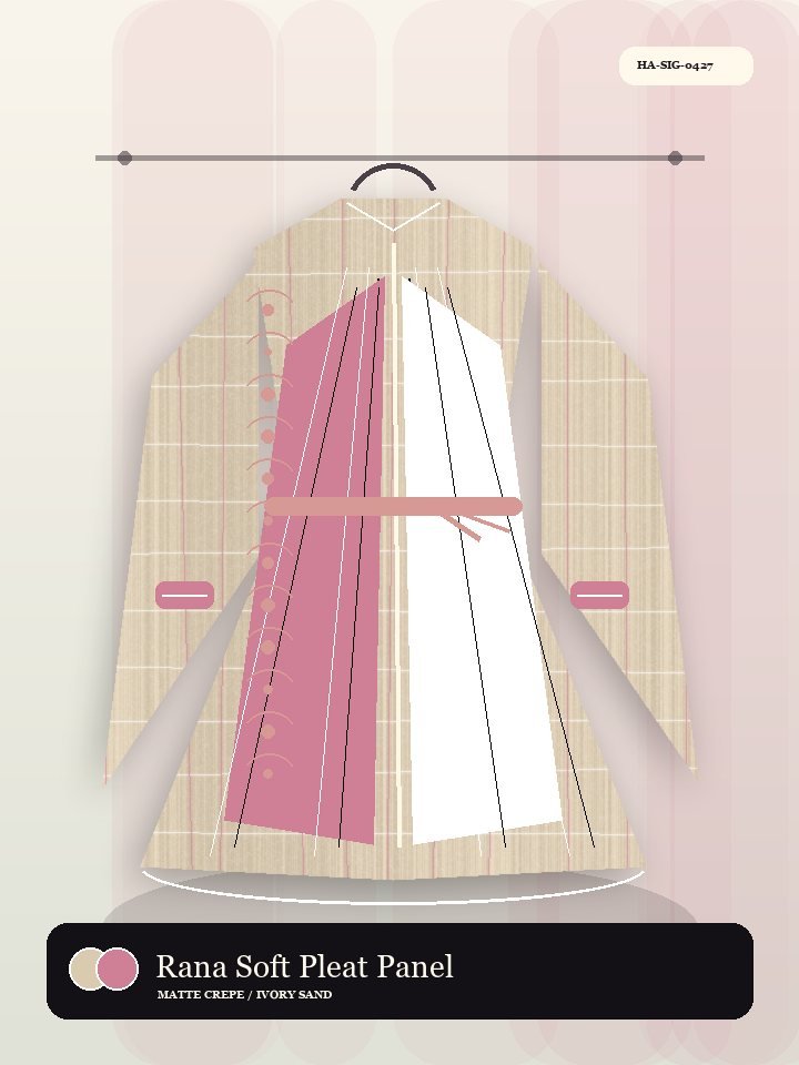 Rana Soft Pleat Panel Embroidery Dawn Abaya