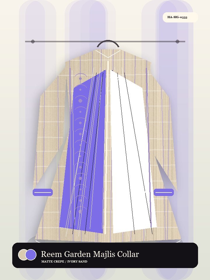 Reem Garden Majlis Collar Signature Abaya