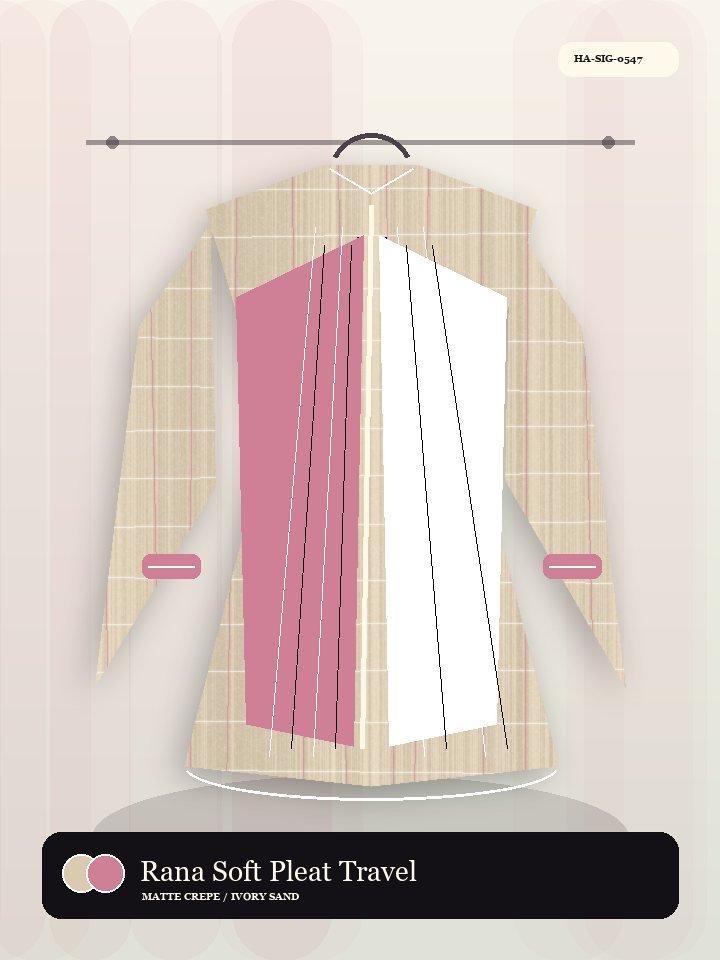 Rana Soft Pleat Travel Fold Avenue Abaya