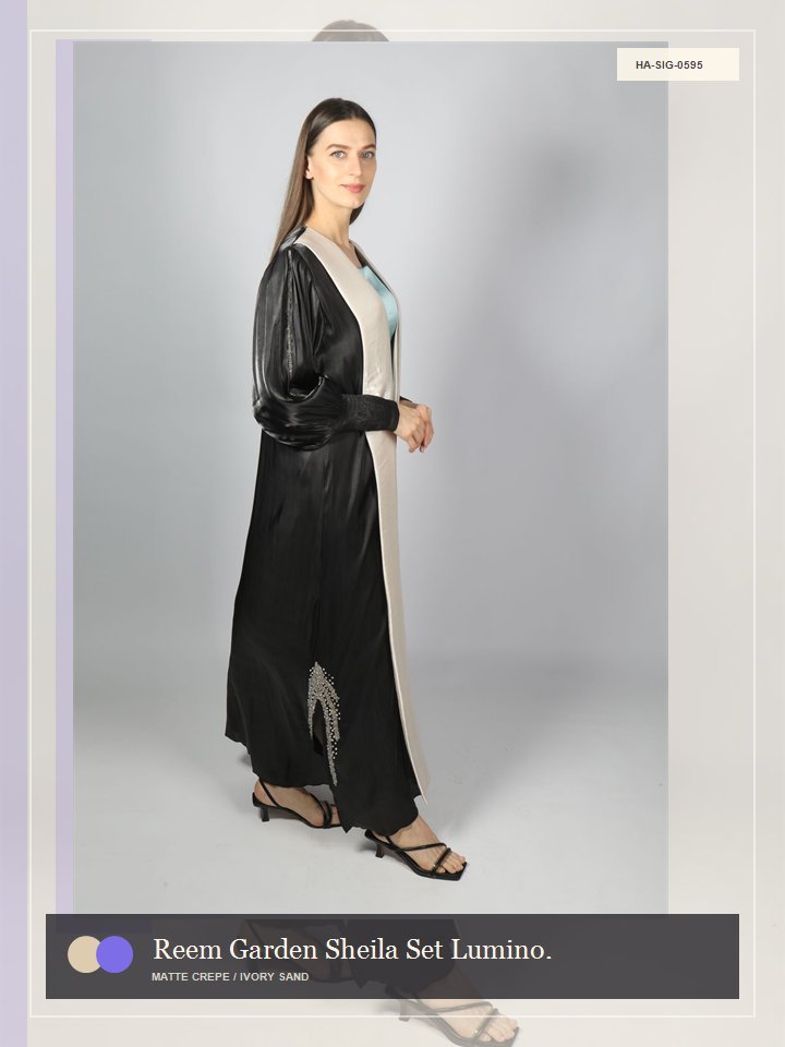 Reem Garden Sheila Set Luminous Abaya