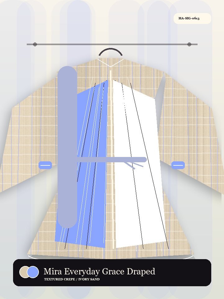 Mira Everyday Grace Draped Pocket Royal Abaya