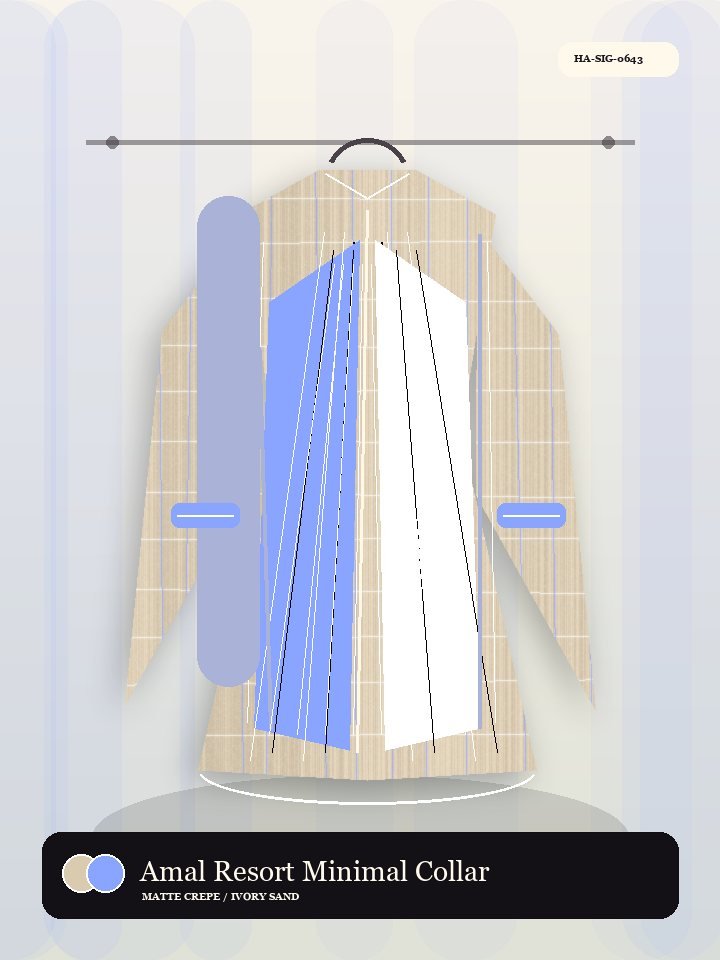 Amal Resort Minimal Collar Silk Abaya