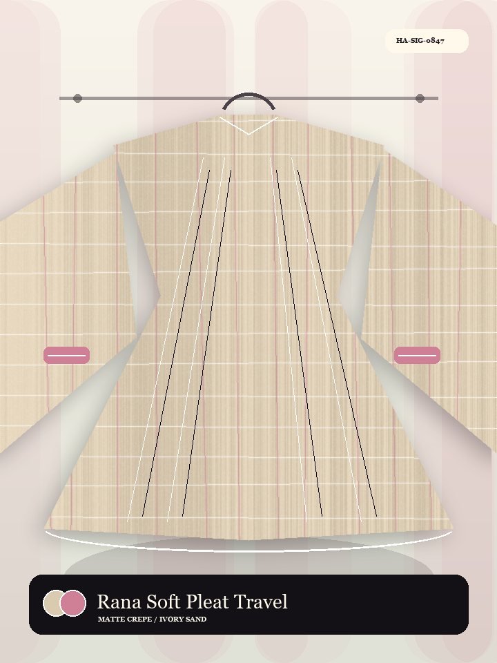 Rana Soft Pleat Travel Fold Silk Abaya
