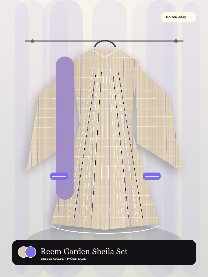 Reem Garden Sheila Set Celeste Abaya
