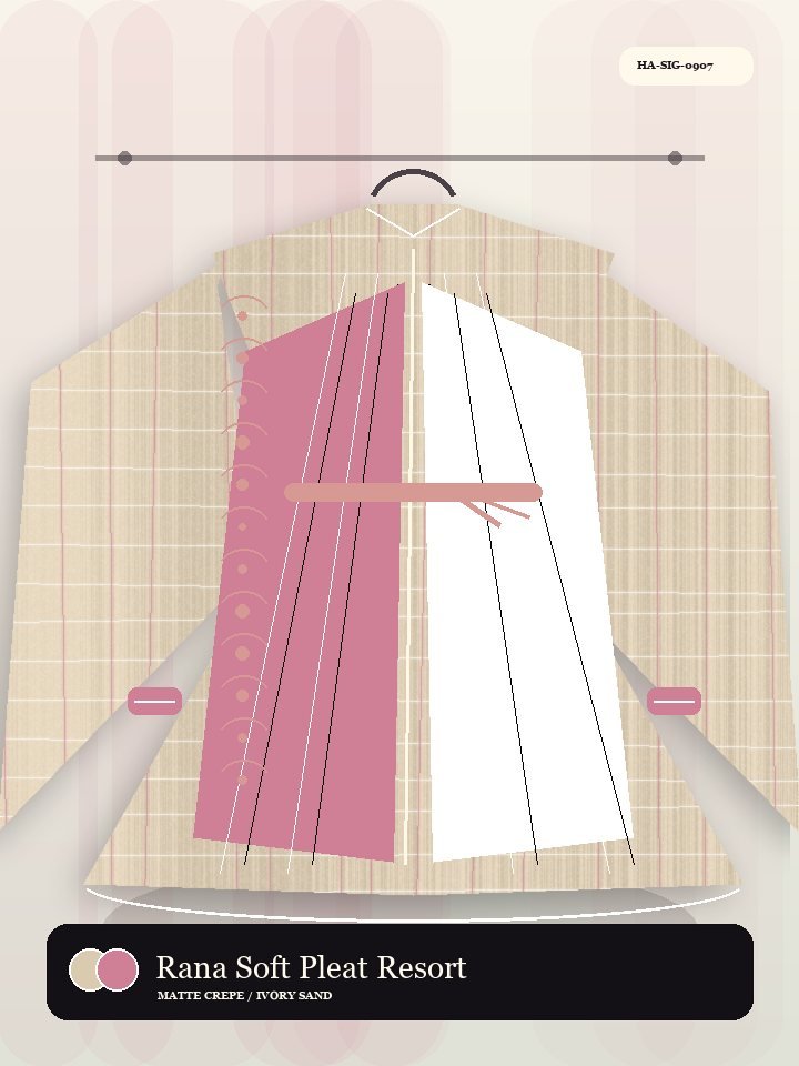 Rana Soft Pleat Resort Tie Eid Abaya