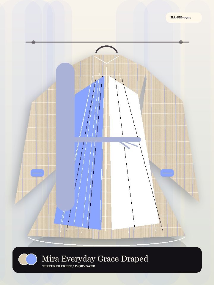 Mira Everyday Grace Draped Pocket Oasis Abaya