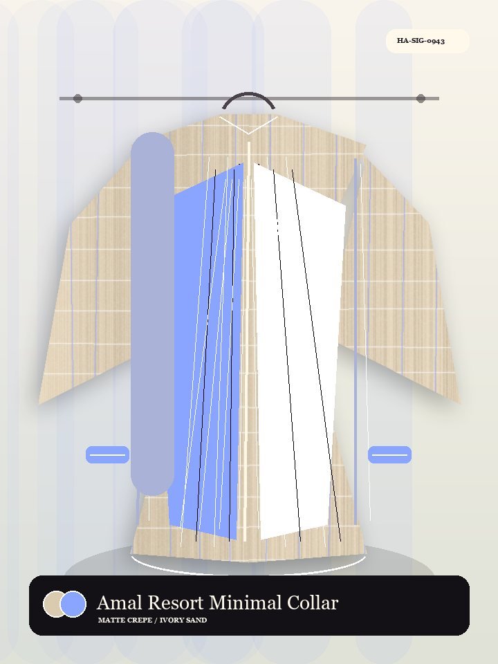 Amal Resort Minimal Collar Signature Abaya
