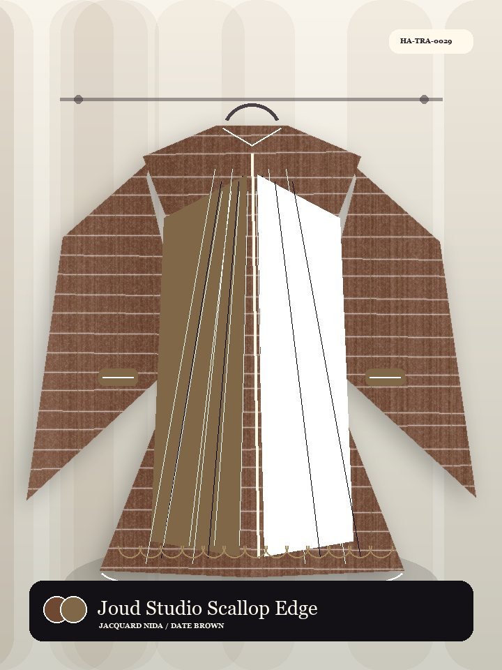 Joud Studio Scallop Edge Oasis Abaya