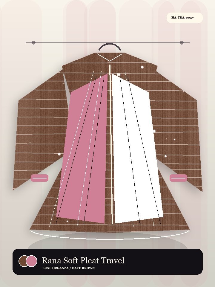 Rana Soft Pleat Travel Fold Modern Abaya