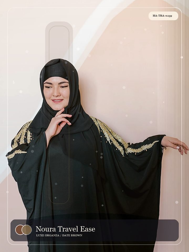Noura Travel Ease Flared Sleeve Royal Abaya
