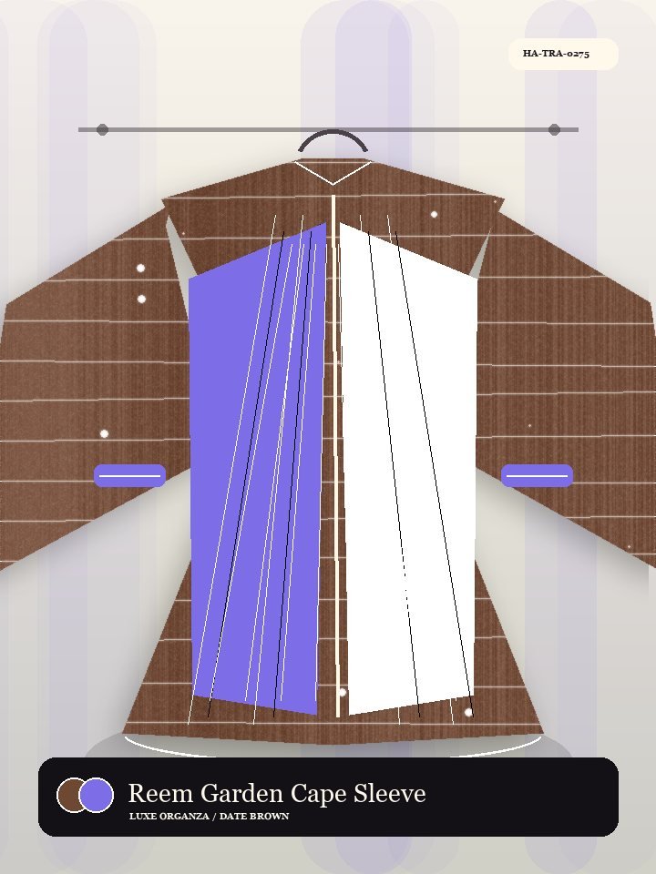 Reem Garden Cape Sleeve Avenue Abaya