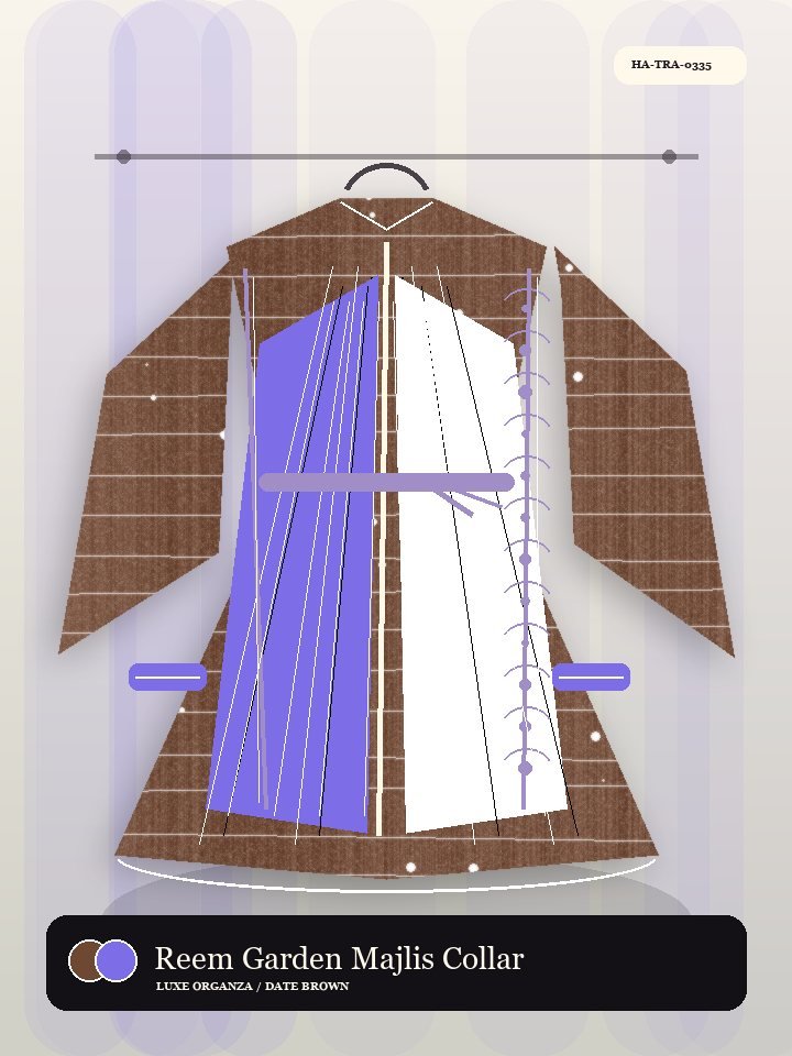 Reem Garden Majlis Collar Oasis Abaya