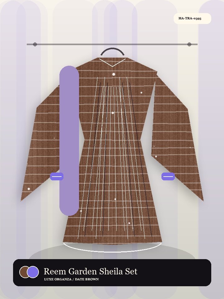 Reem Garden Sheila Set Heritage Abaya