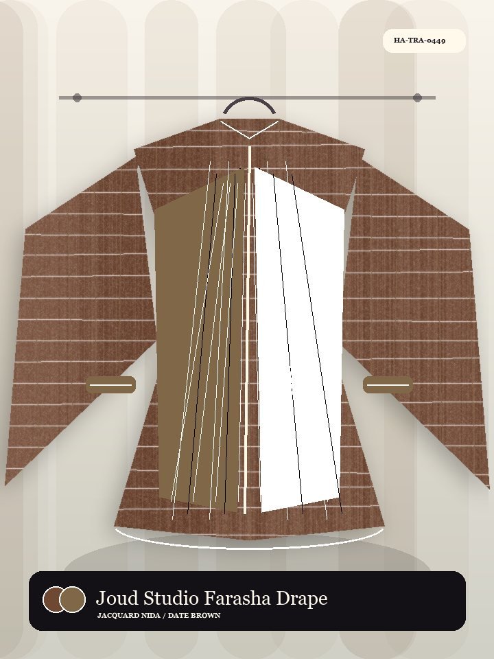 Joud Studio Farasha Drape Dune Abaya