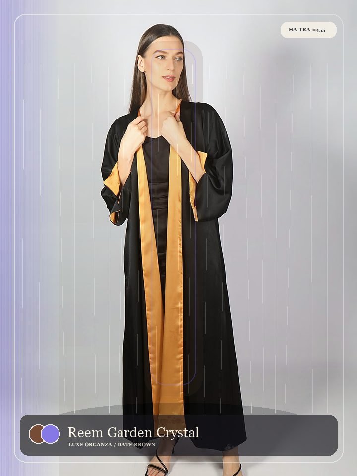 Reem Garden Crystal Line Modern Abaya