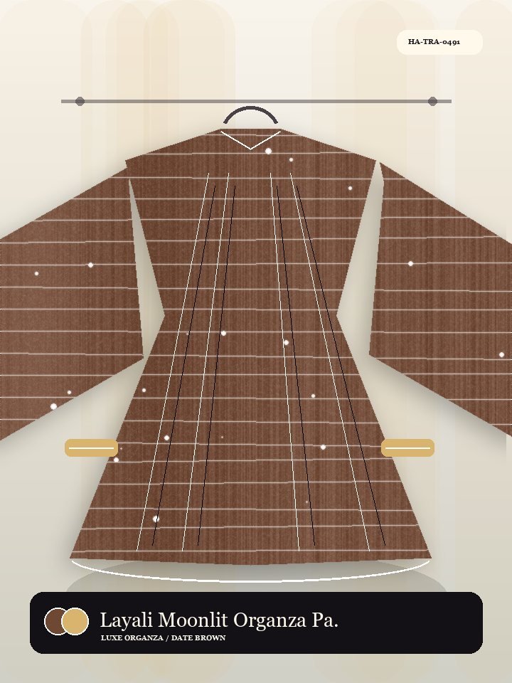 Layali Moonlit Organza Panel Boutique Abaya