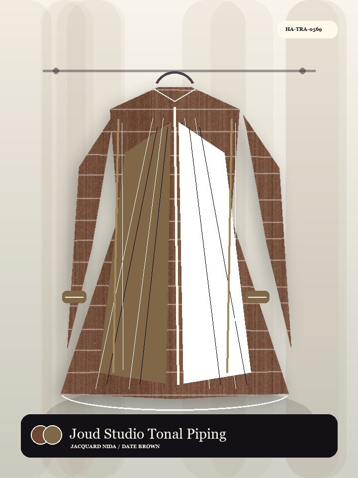 Joud Studio Tonal Piping Signature Abaya