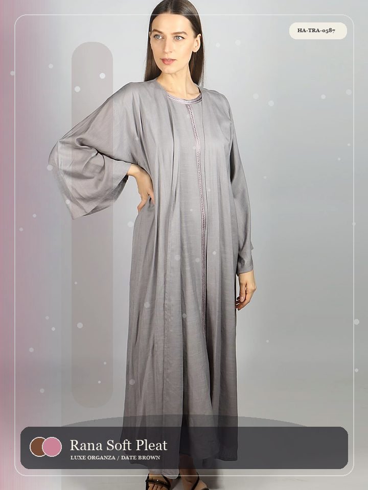 Rana Soft Pleat Belted Wrap Serene Abaya