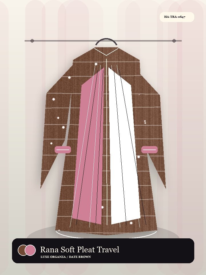 Rana Soft Pleat Travel Fold Royal Abaya