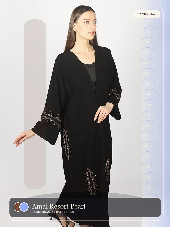 Amal Resort Pearl Cuff Heritage Abaya