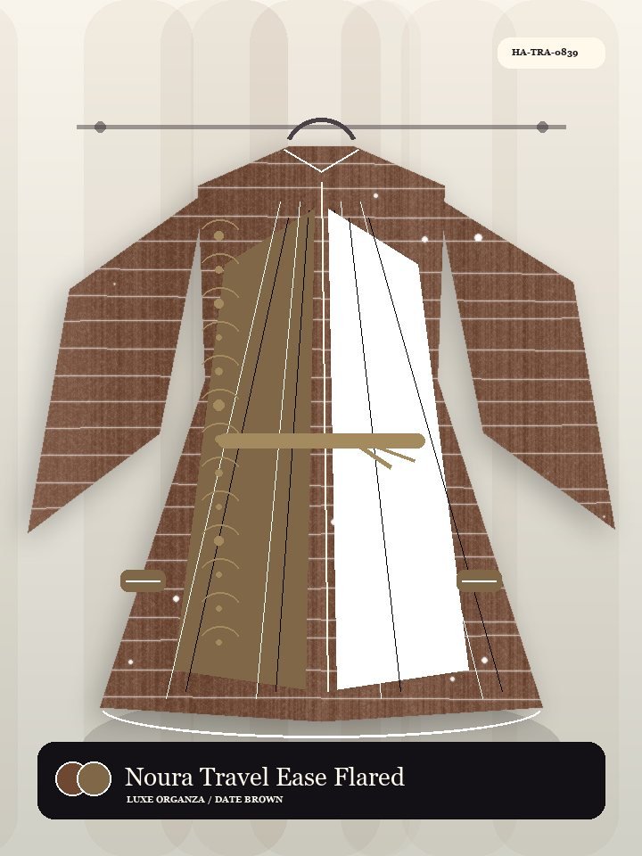 Noura Travel Ease Flared Sleeve Eid Abaya
