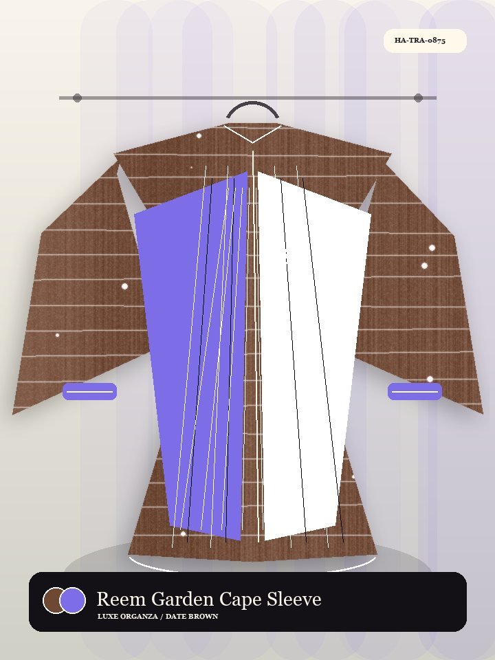 Reem Garden Cape Sleeve Signature Abaya
