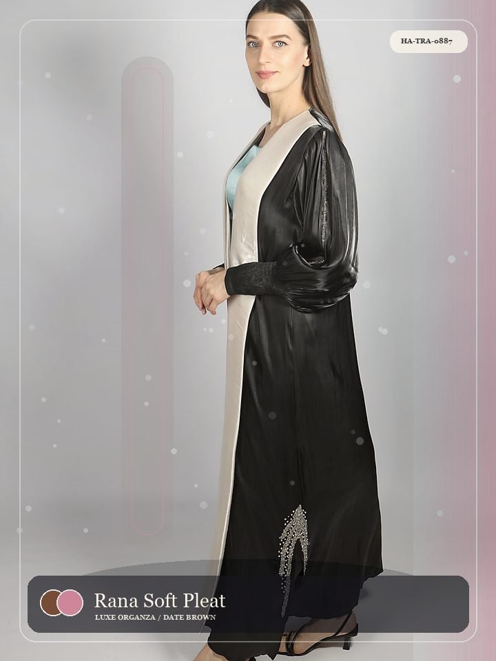 Rana Soft Pleat Belted Wrap Avenue Abaya