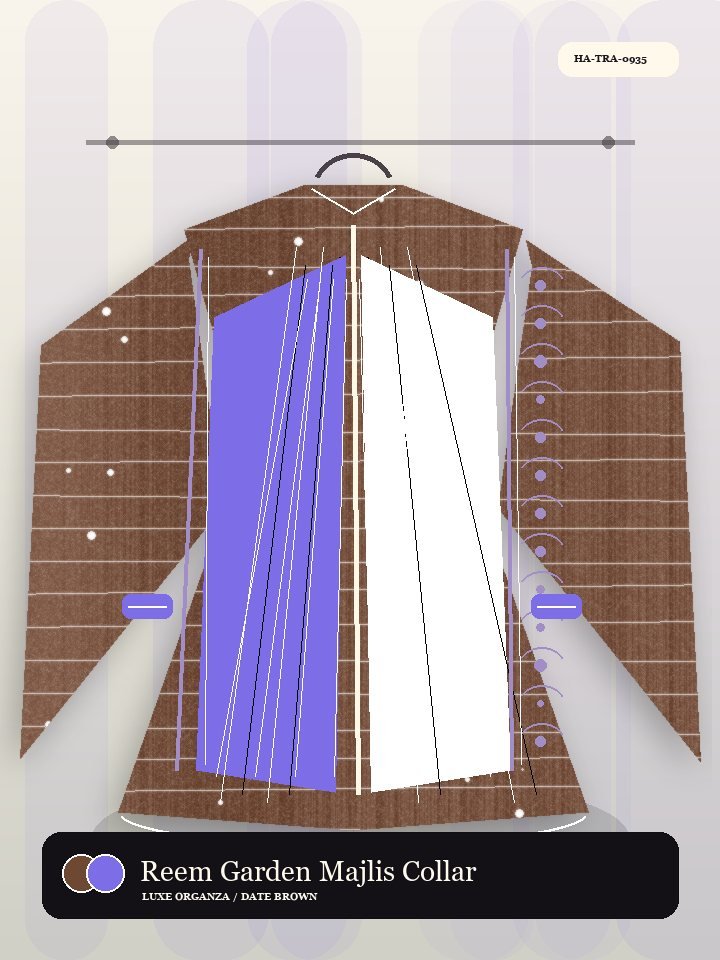 Reem Garden Majlis Collar Luminous Abaya