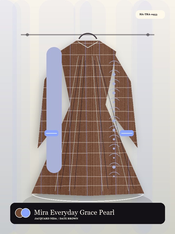 Mira Everyday Grace Pearl Cuff Royal Abaya