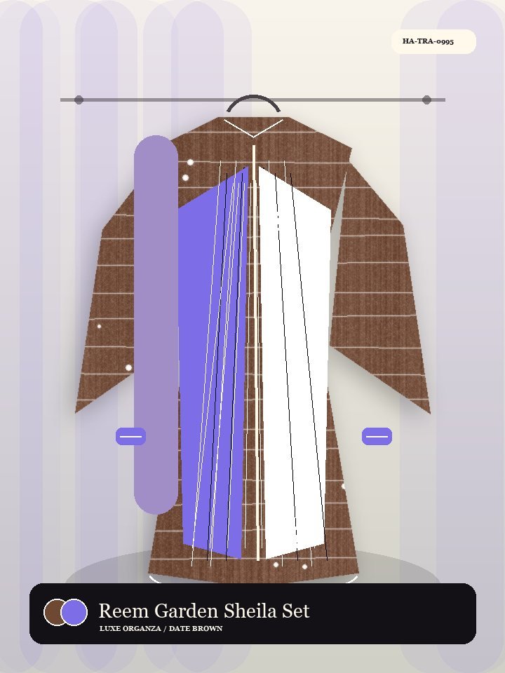 Reem Garden Sheila Set Serene Abaya