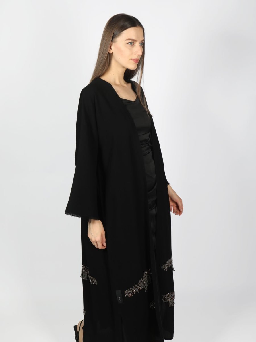 Safa Embroidered Travel Fold Pearl Abaya