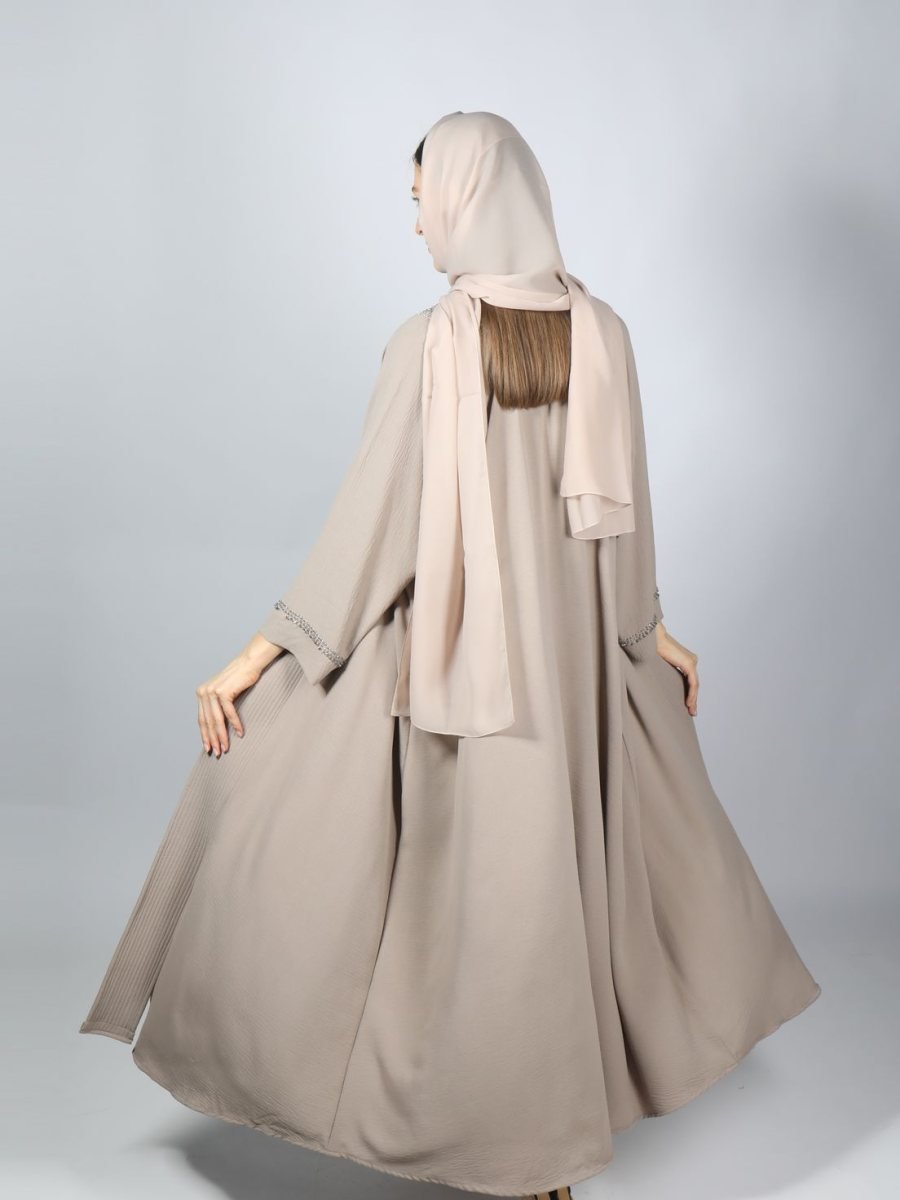Rana Soft Panel Embroidery Nocturne Abaya