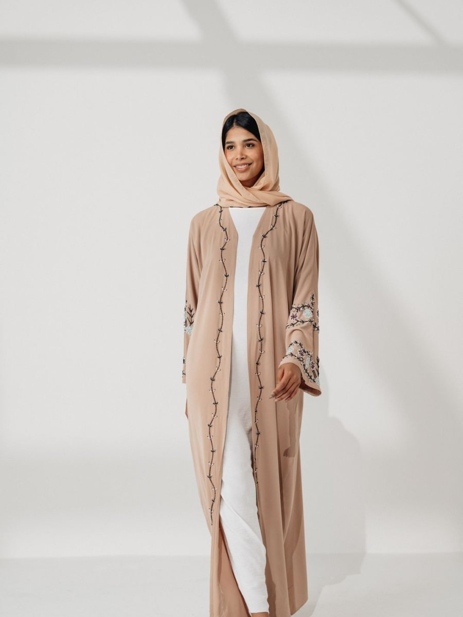 Reem Garden Lace Inset Boutique Abaya